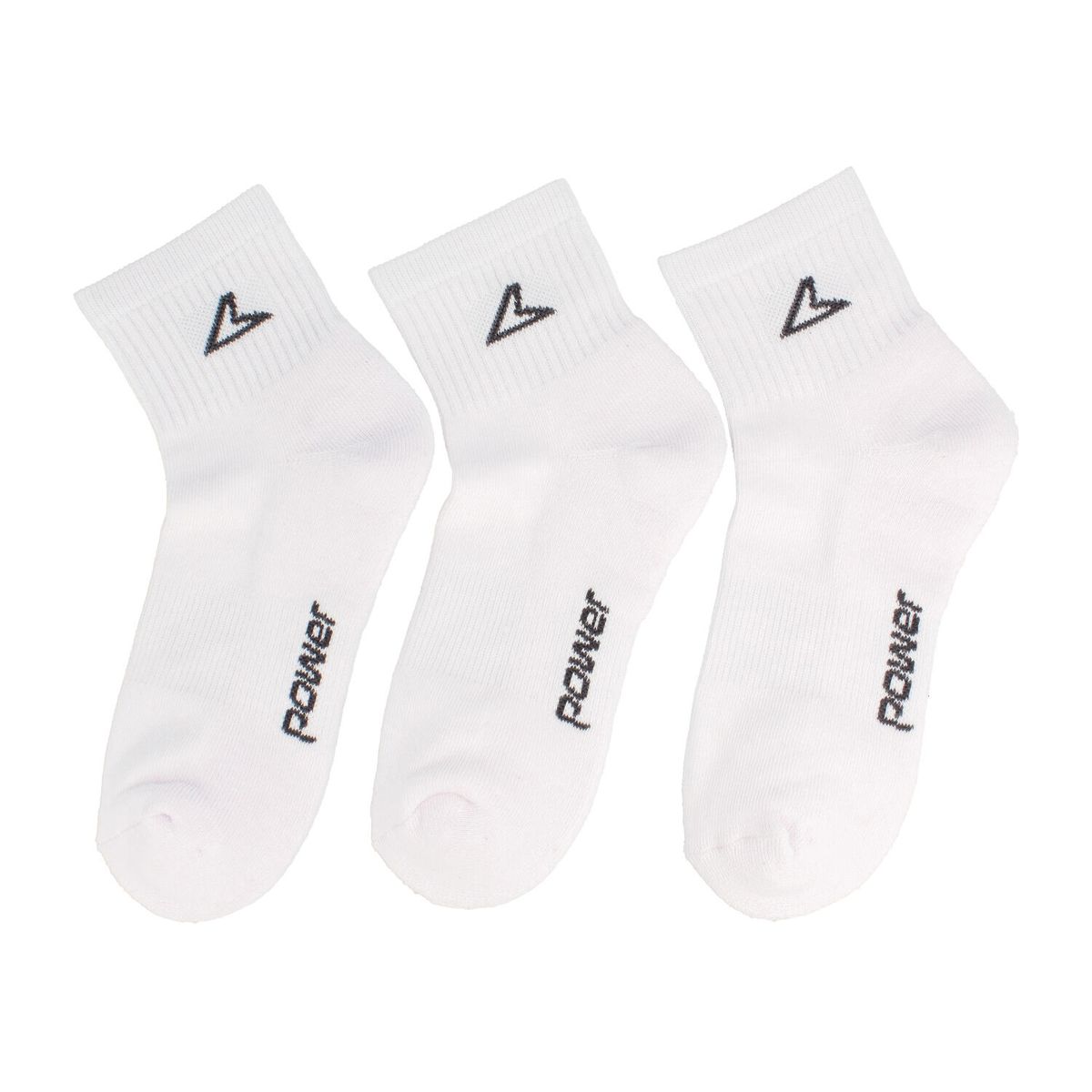 POWER - Calcetines Mujer Power Tripack Classic Wn White