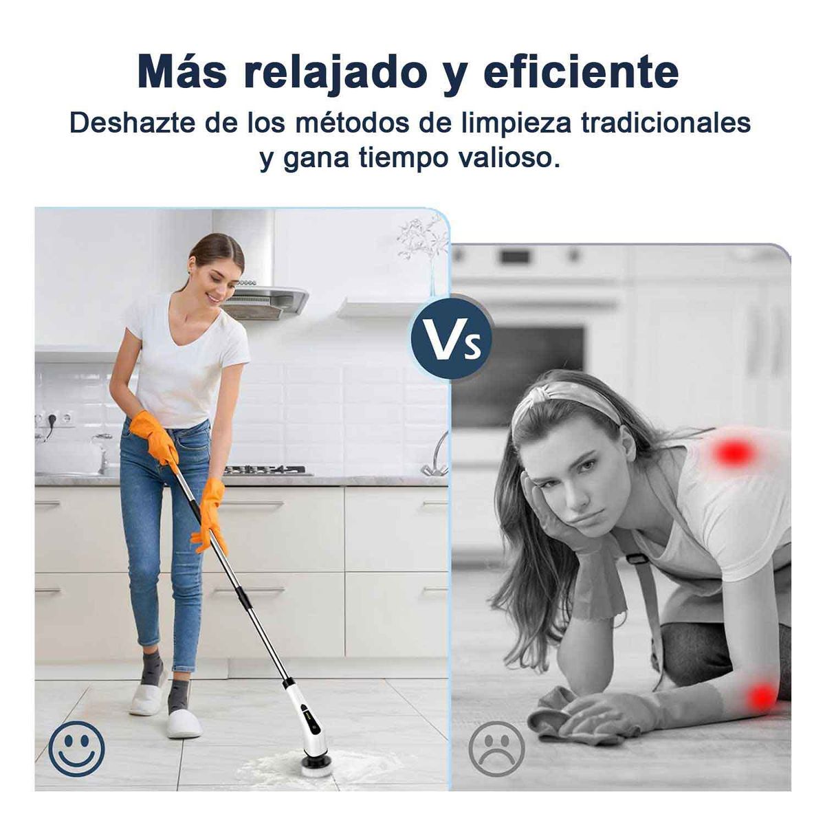 GENERICO - Cepillo de Limpieza Inalámbrico 9 en 1, Recargable