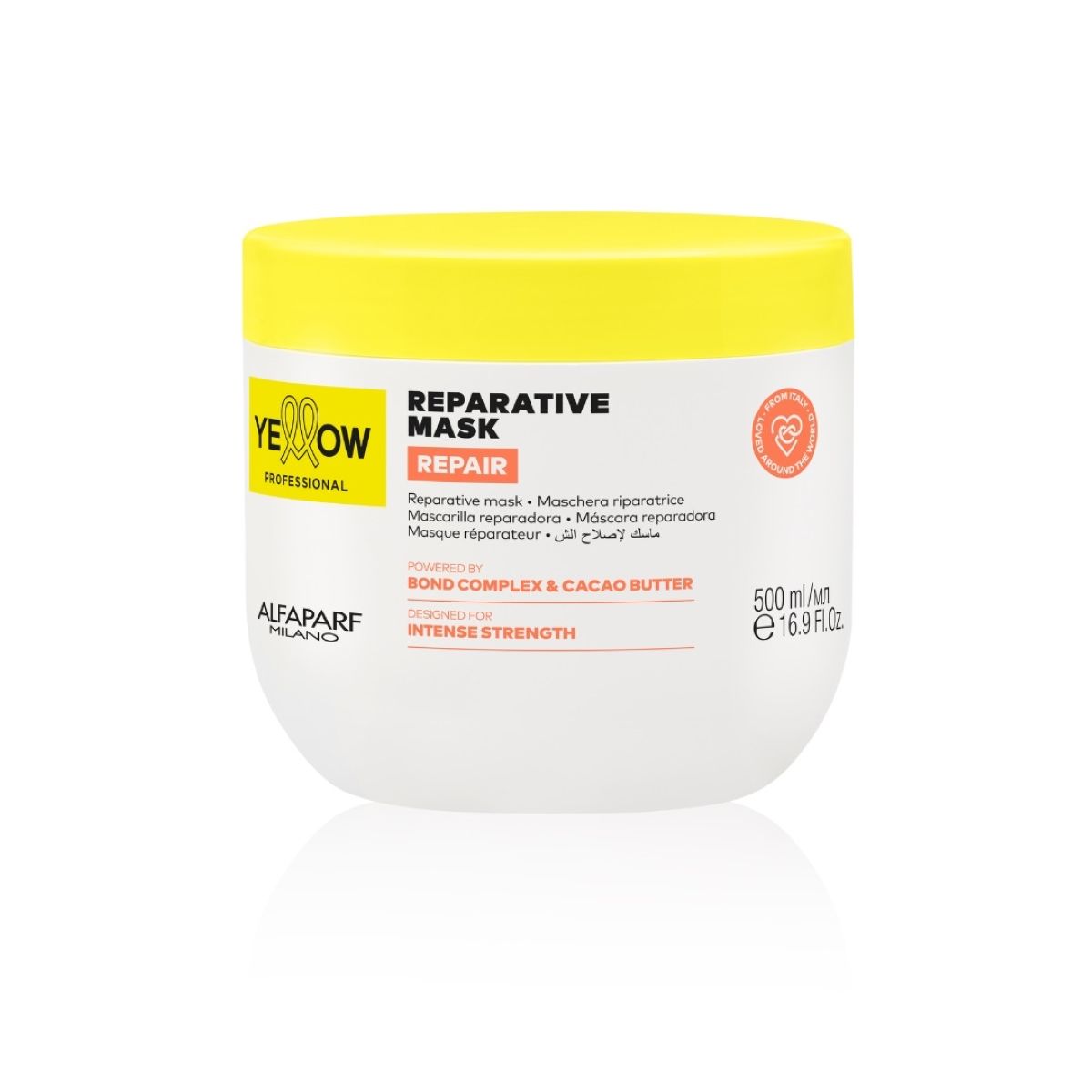 ALFAPARF MILANO - MASCARILLA  ALFAPARF YELLOW REPARACIÓN CACAO 500 ML