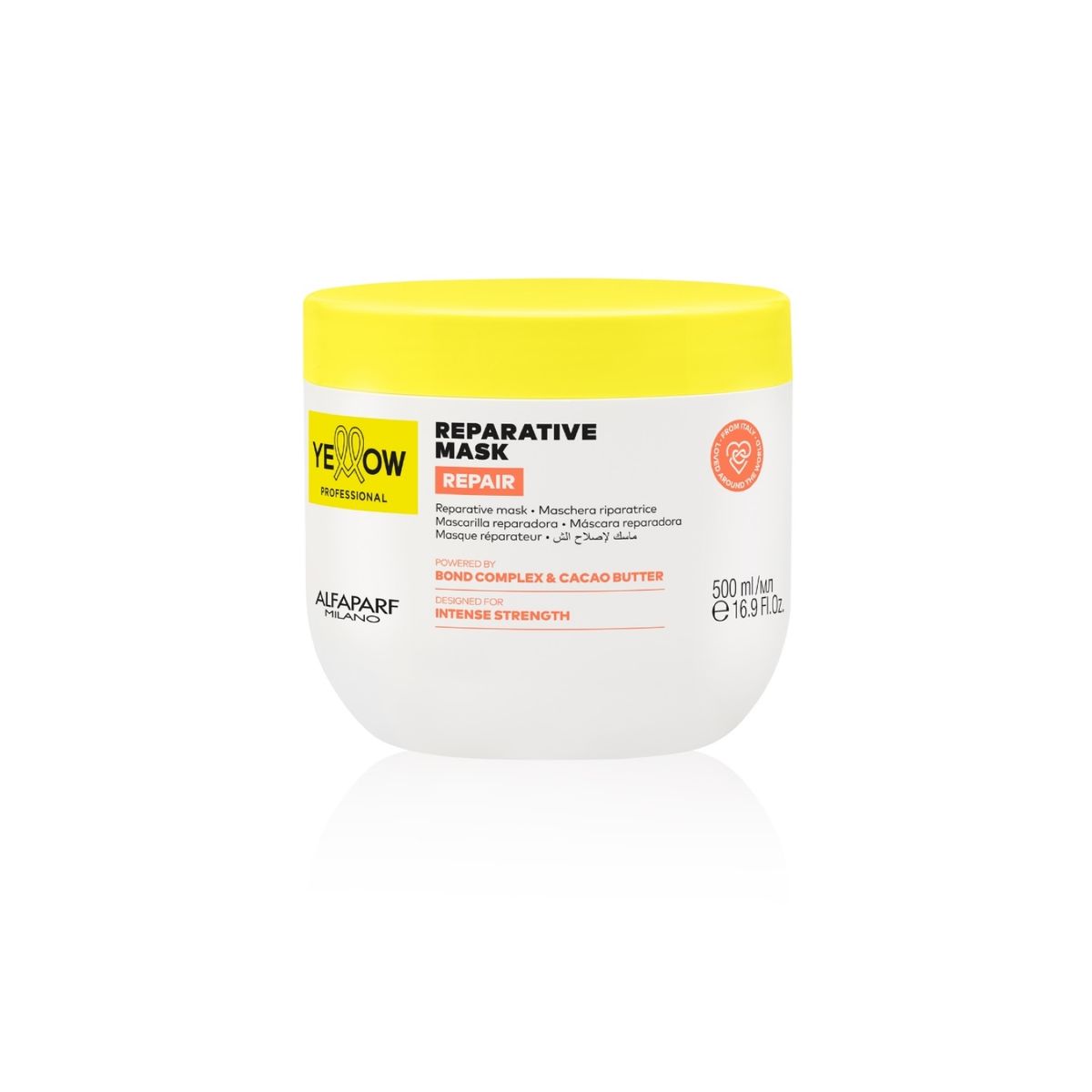ALFAPARF MILANO - MASCARILLA  ALFAPARF YELLOW REPARACIÓN CACAO 500 ML