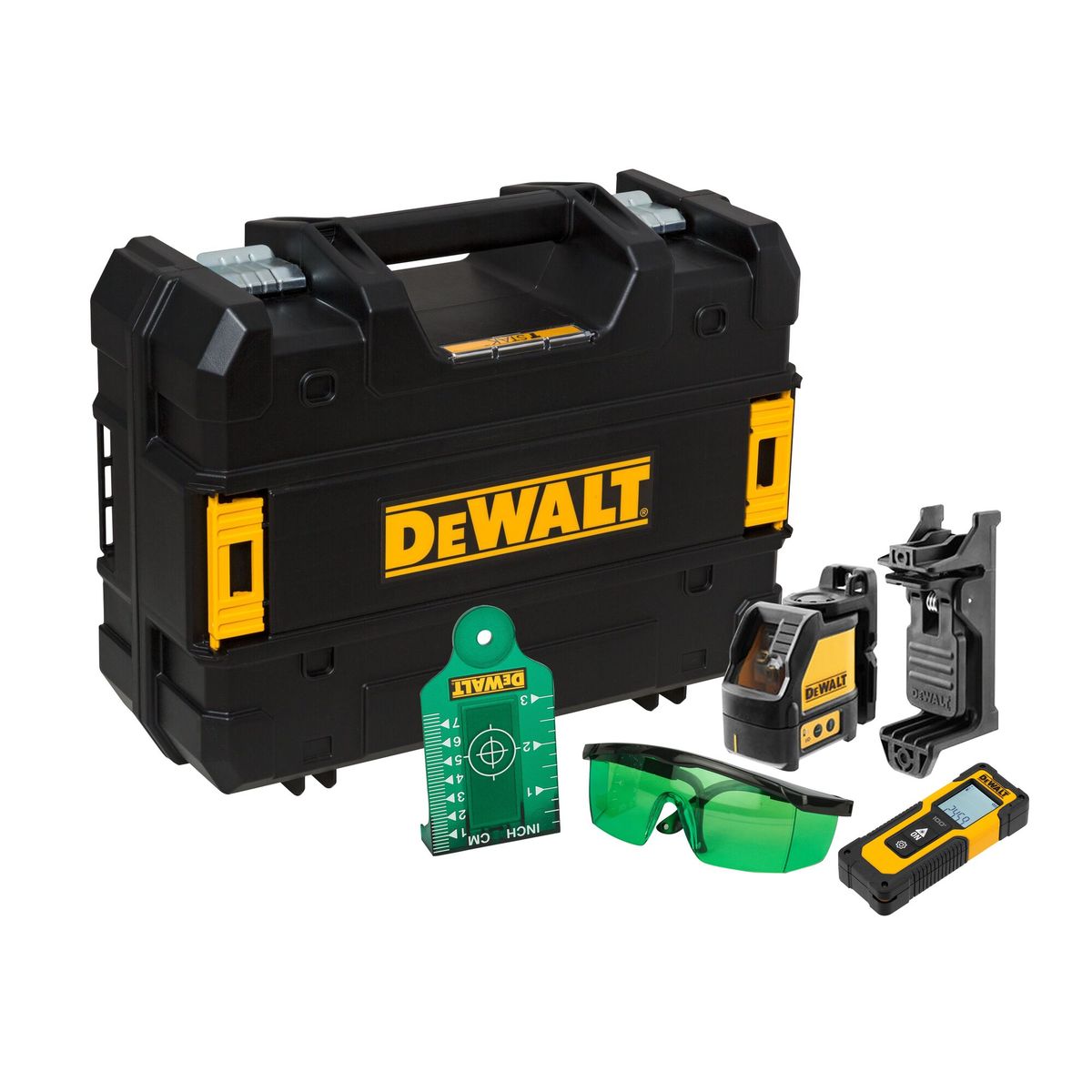 DEWALT - Kit laser linea cruzada verde y LDM 30m DEWALT DW0887100-1