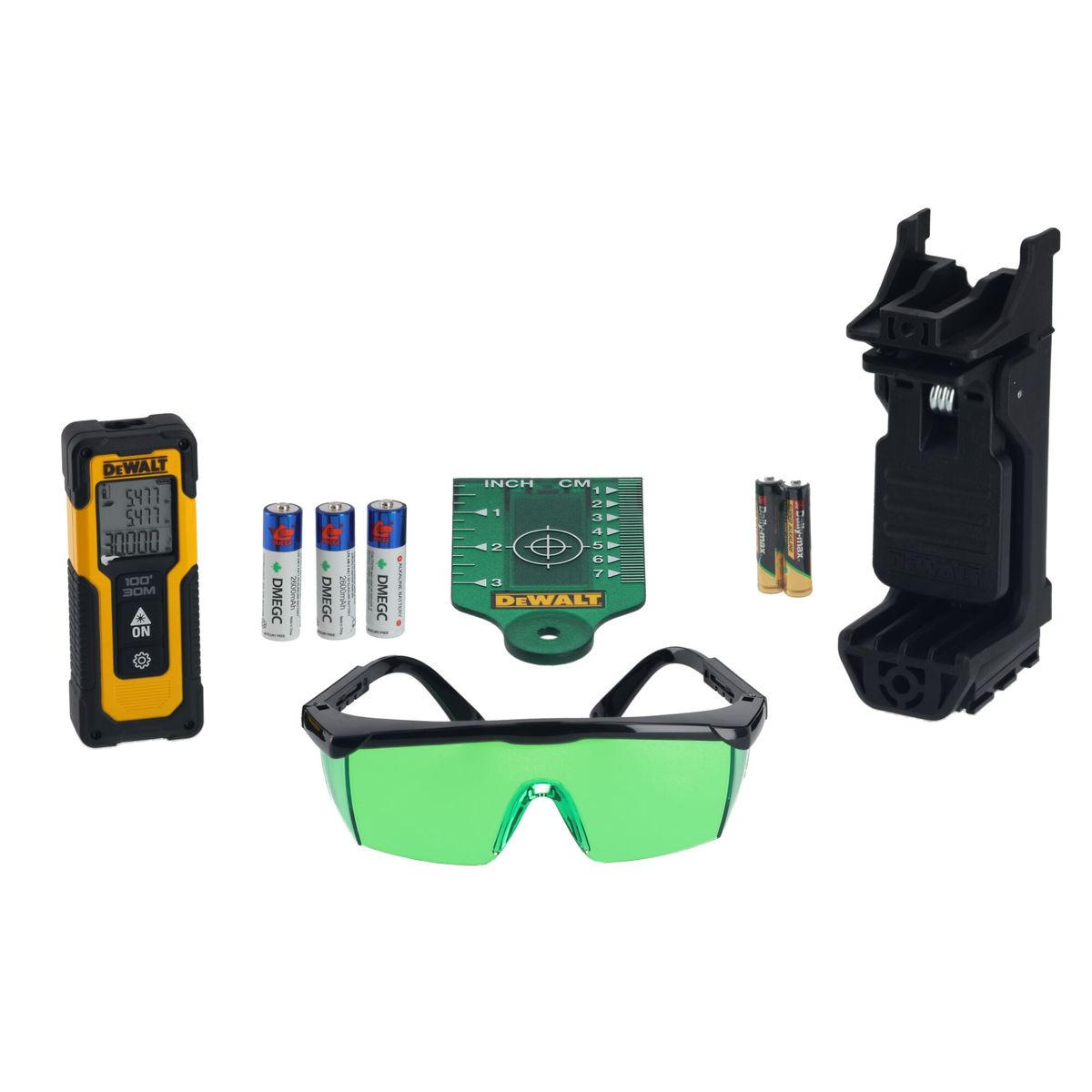 DEWALT - Kit laser linea cruzada verde y LDM 30m DEWALT DW0887100-1