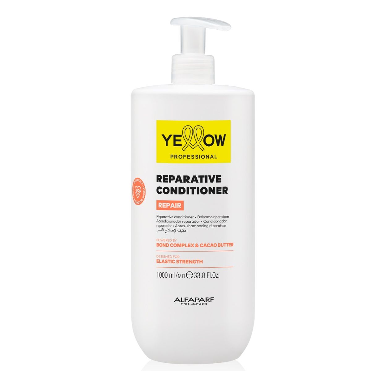 ALFAPARF MILANO - ACONDICIONADOR ALFAPARF YELLOW REPARACIÓN CACAO 1000 ML