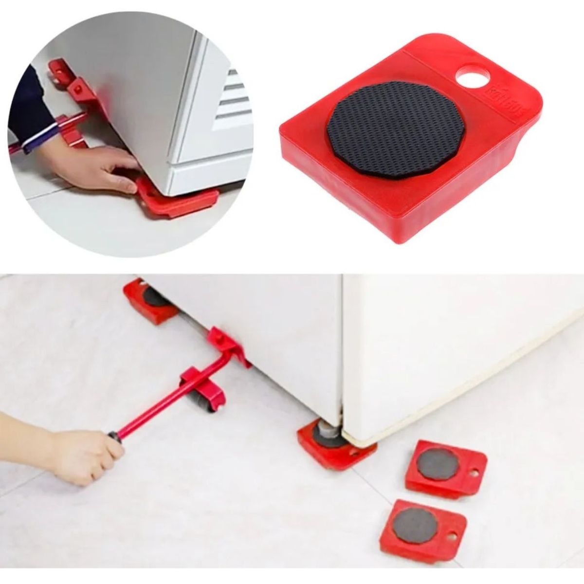 GENERICO - Levantador Transporte De Mueble Cama Refri Multiuso Hogar