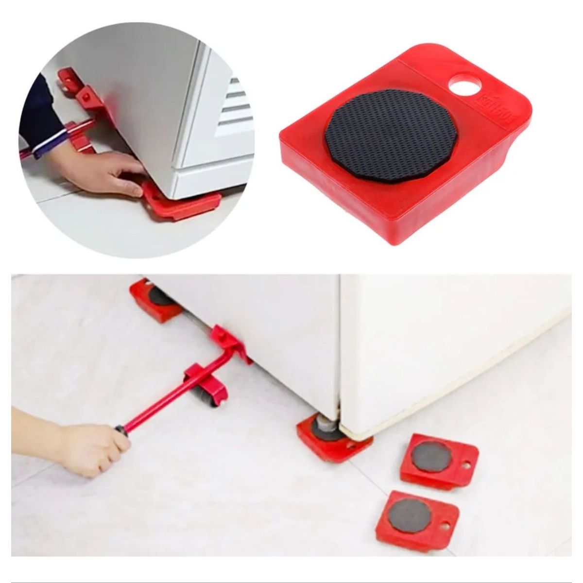 GENERICO - Levantador Transporte De Mueble Cama Refri Multiuso Hogar