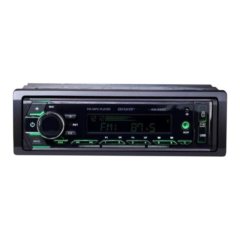 AIWA - Radio De Automovil Bluetooth USB SD AW-5880.
