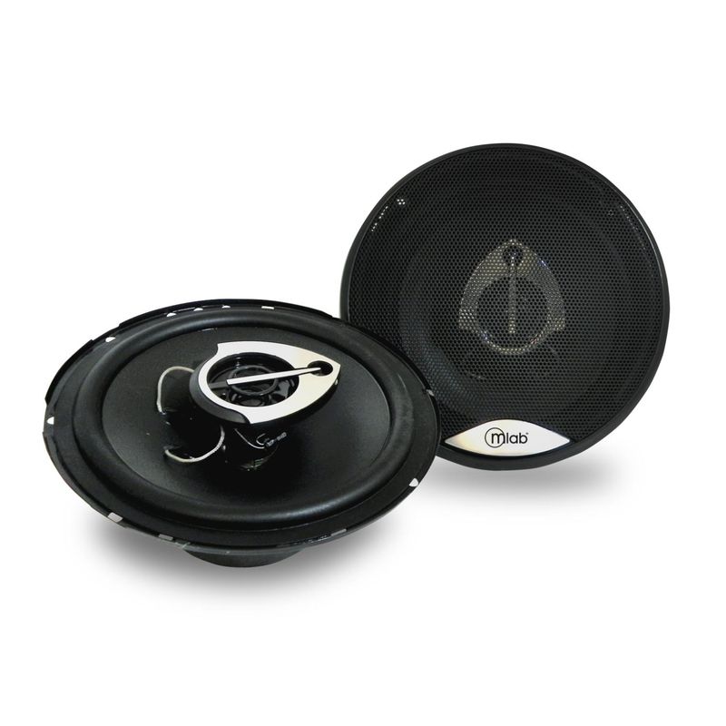 MLAB - Pack 2 Parlantes 6.5" 16cm Para Automovil Negro 8987