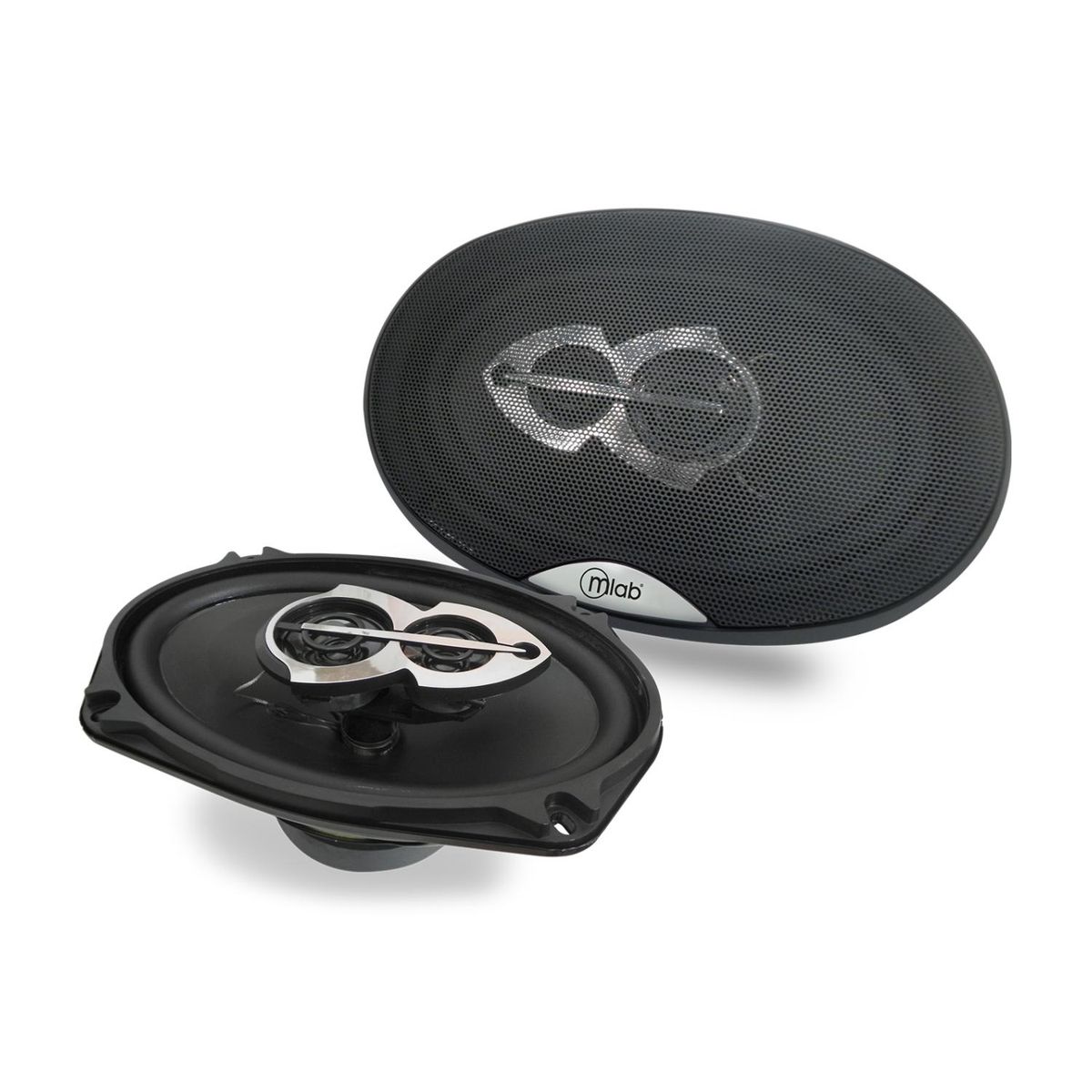 MLAB - Pack 2 Parlantes 6x9" Para Automovil Negro 8988