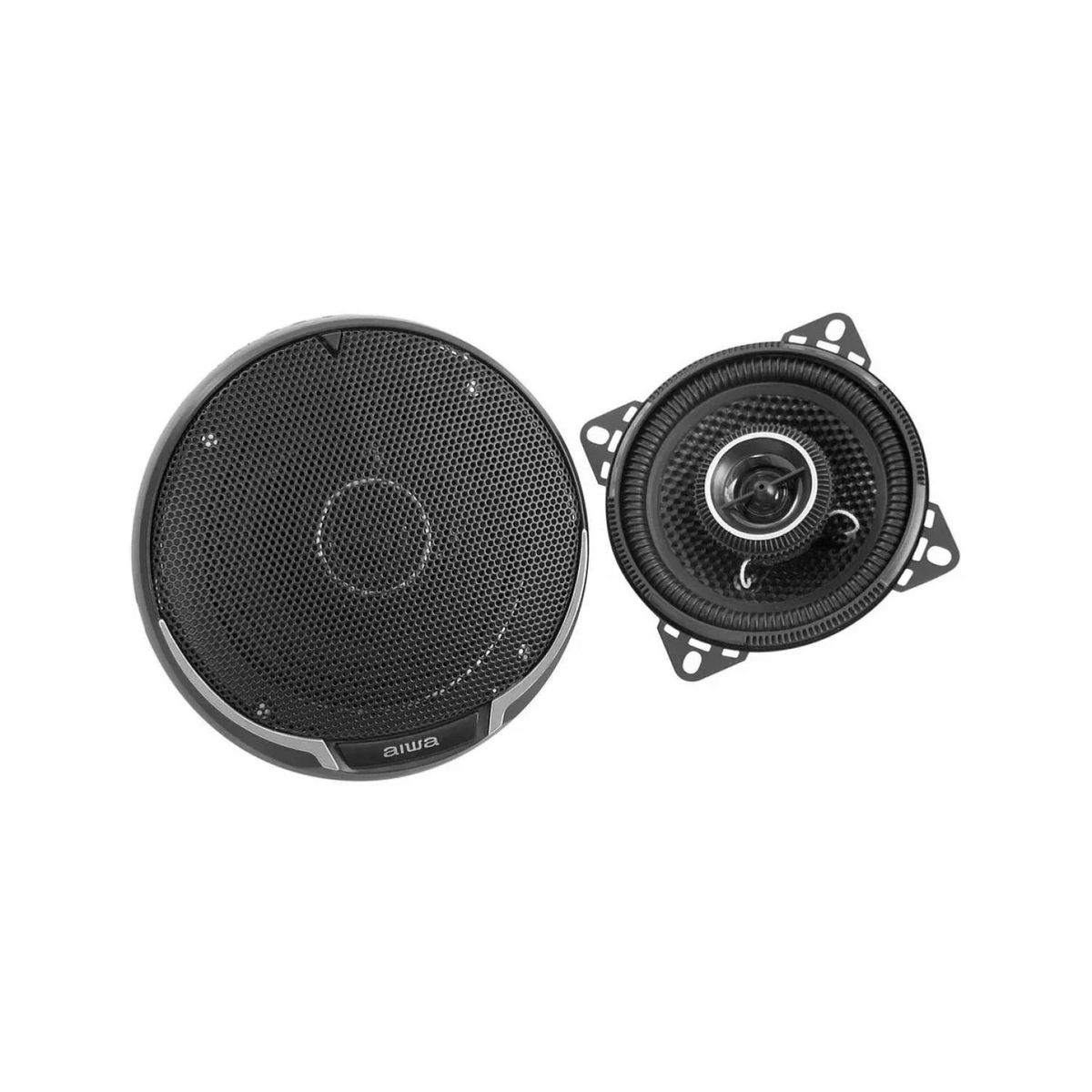 AIWA - Pack 2 Parlantes 4" 10cm Para Automovil Negro TAW-1022