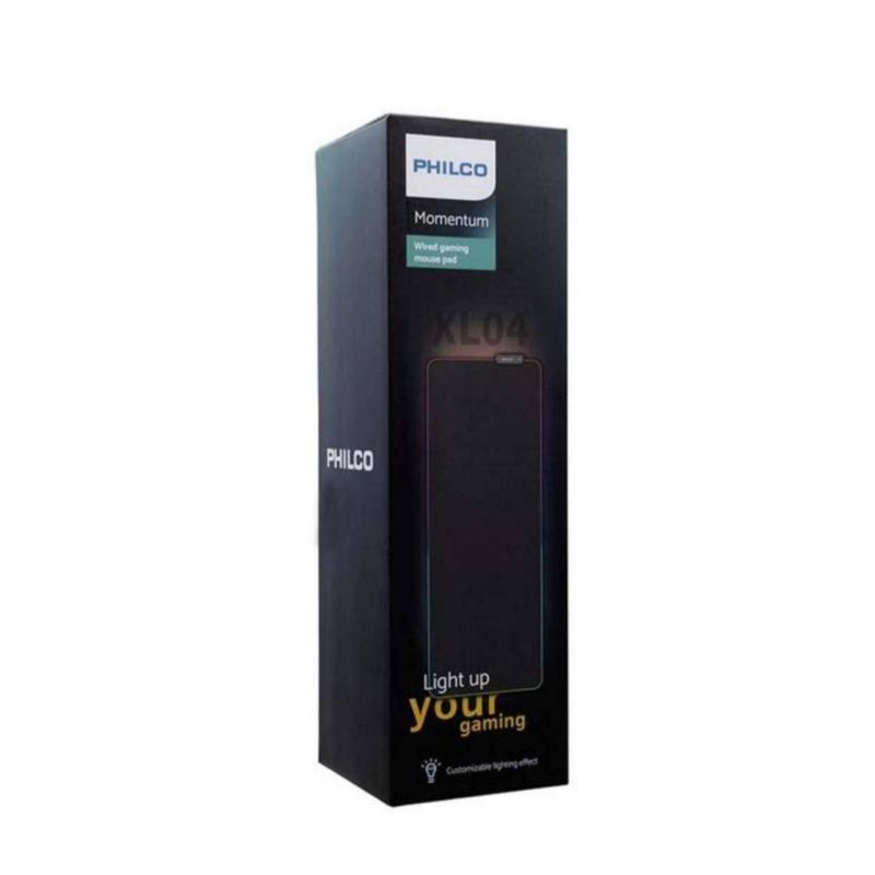 PHILCO - MousePad Gamer XL 800x300x4mm RGB Negro SPL7104 Philco Pro
