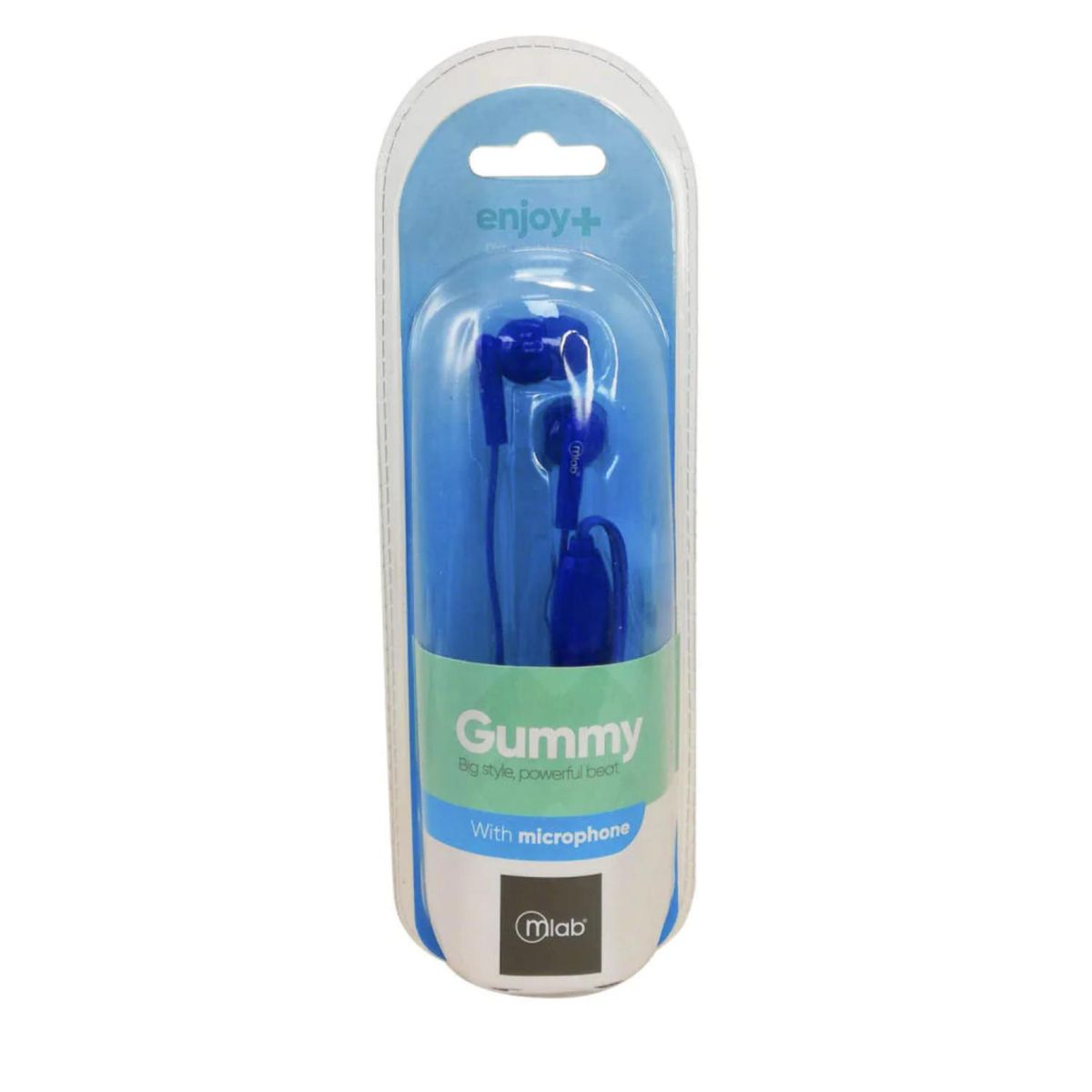 MLAB - Audifonos Manos Libres Jack 3.5 In Ear Azul Gummy