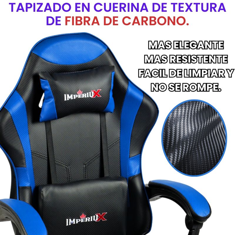 GENERICO - SILLAS GAMER CON MASAJEADOR Y REPOSA PIES
