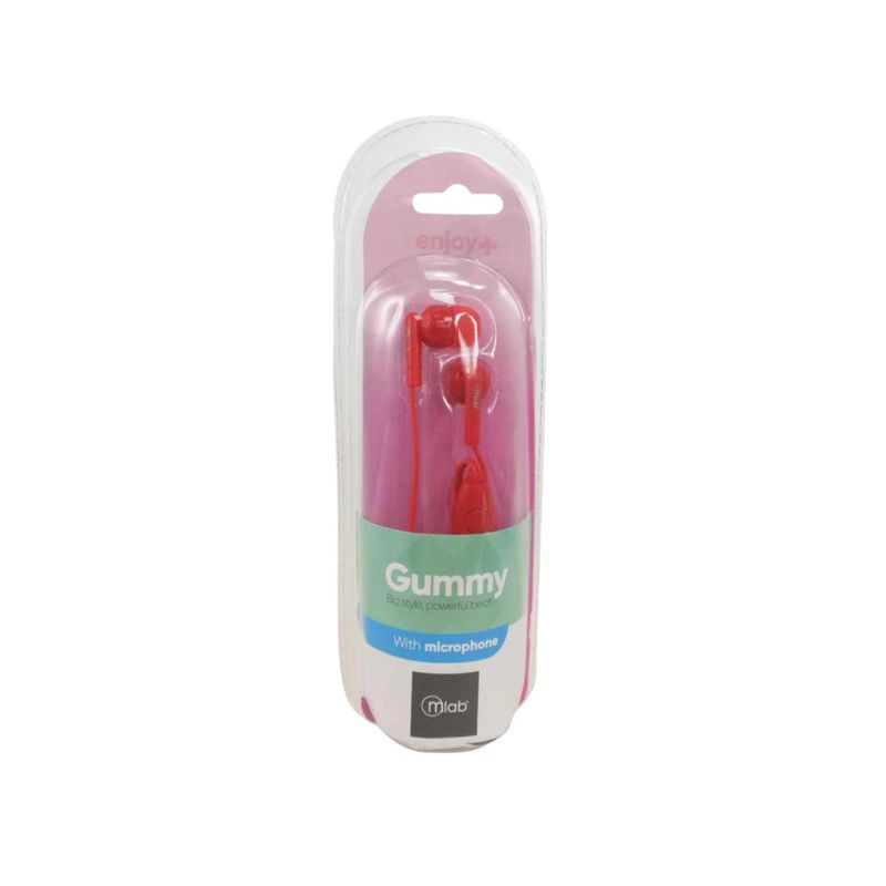 MLAB - Audifonos Manos Libres Jack 3.5 In Ear Rosado Gummy