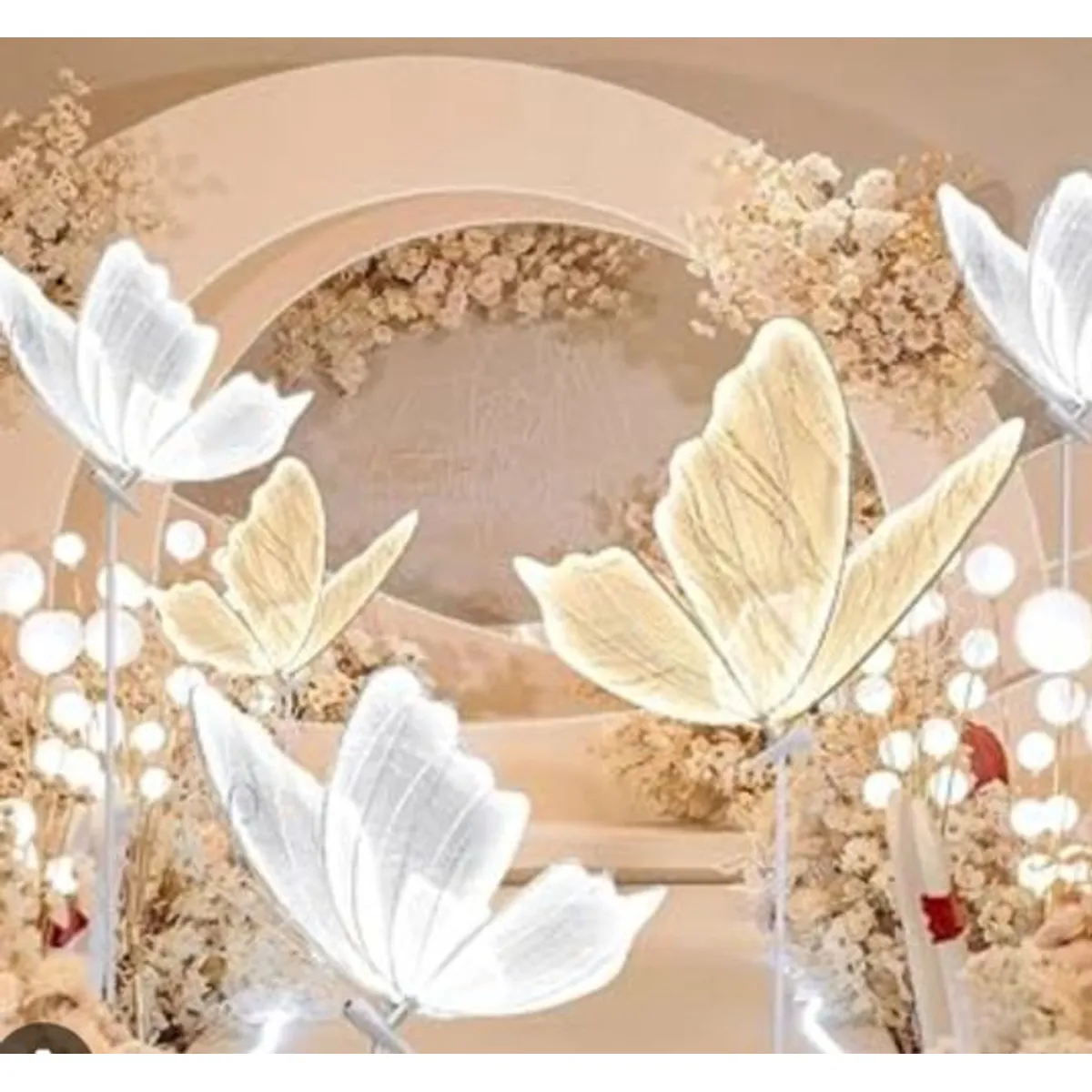 GENERICO - Mariposa Gigante Decoracion lampara con Luz Led