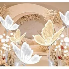 GENERICO - Mariposa Gigante Decoracion lampara con Luz Led