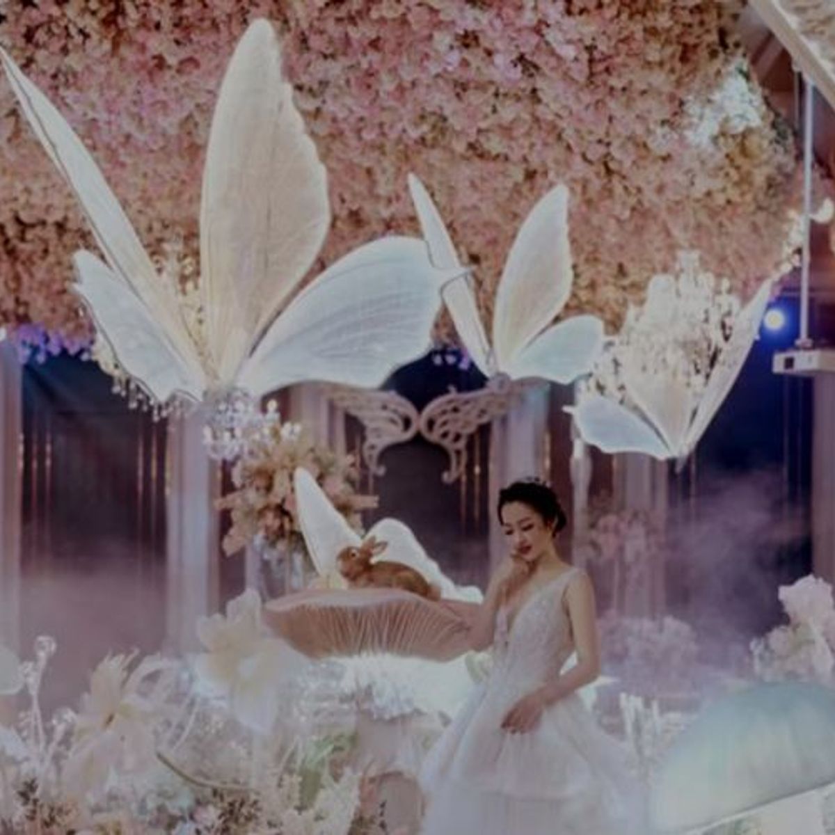 GENERICO - Mariposa Gigante Decoracion lampara con Luz Led