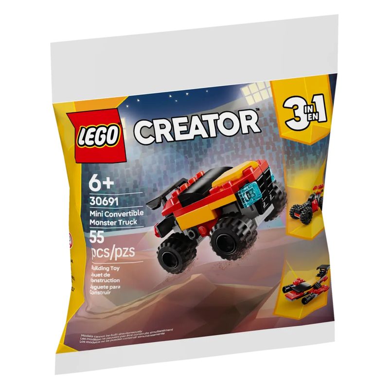 LEGO - Lego Bolsa Mini Camioneta Monstruo Convertible 30691