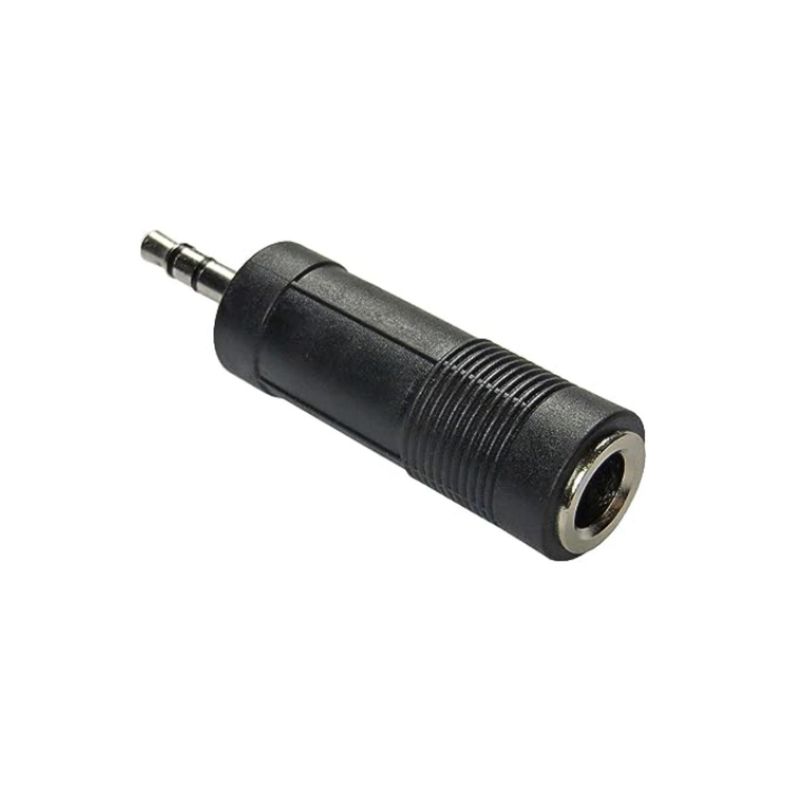 MACROTEL - Adaptador De Audio 6.3 Mm Hembra A 3.5 Mm Macho