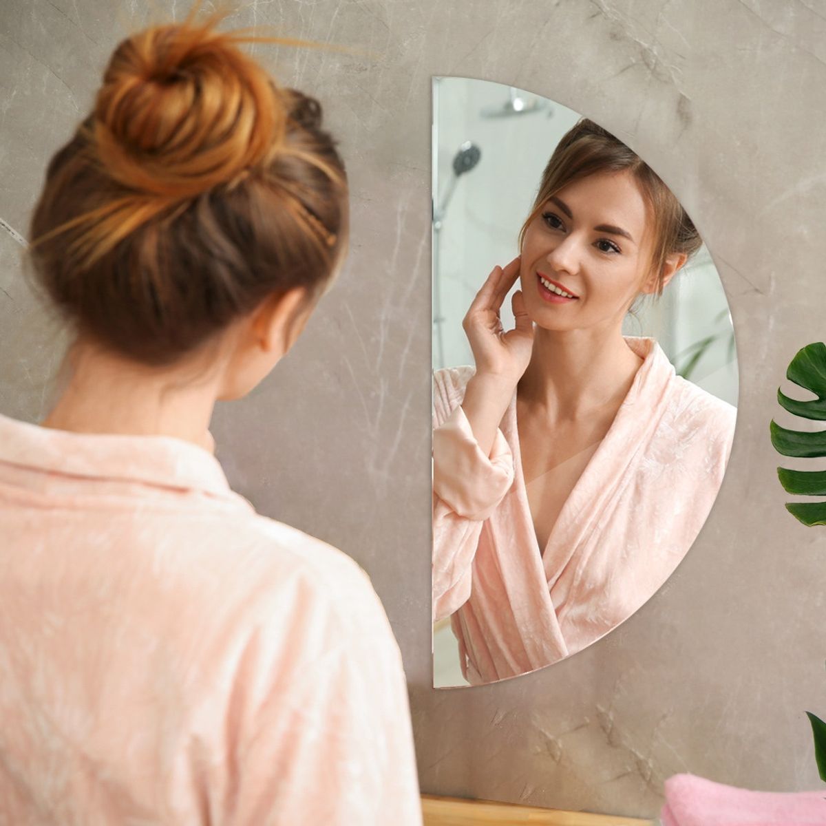 GENERICO - Espejo Media Luna 60CM Taller Sin Fronteras