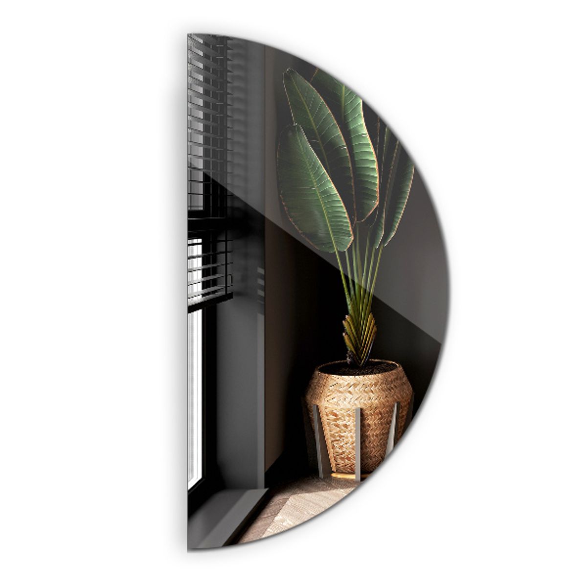 GENERICO - Espejo Media Luna 60CM Taller Sin Fronteras