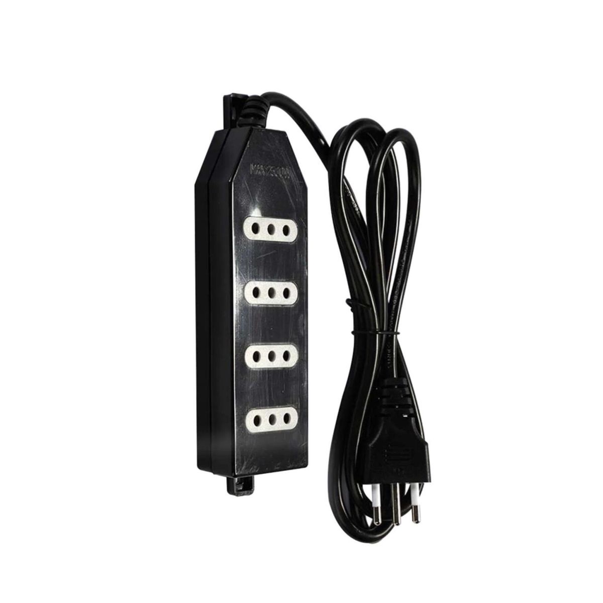 MACROTEL - Zapatilla Alargador 15mt 4 Entradas Negro