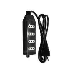 MACROTEL - Zapatilla Alargador 15mt 4 Entradas Negro