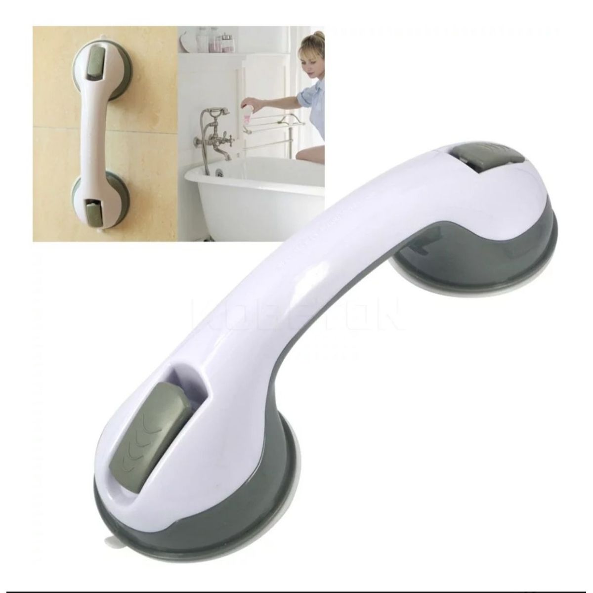 GENERICO - Barra Agarradera Antideslizante Seguridad Baño