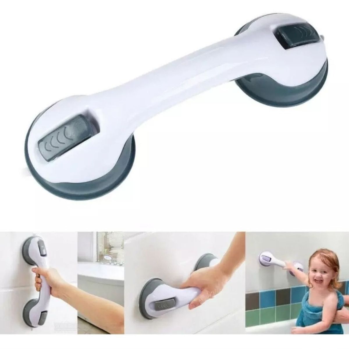 GENERICO - Barra Agarradera Antideslizante Seguridad Baño