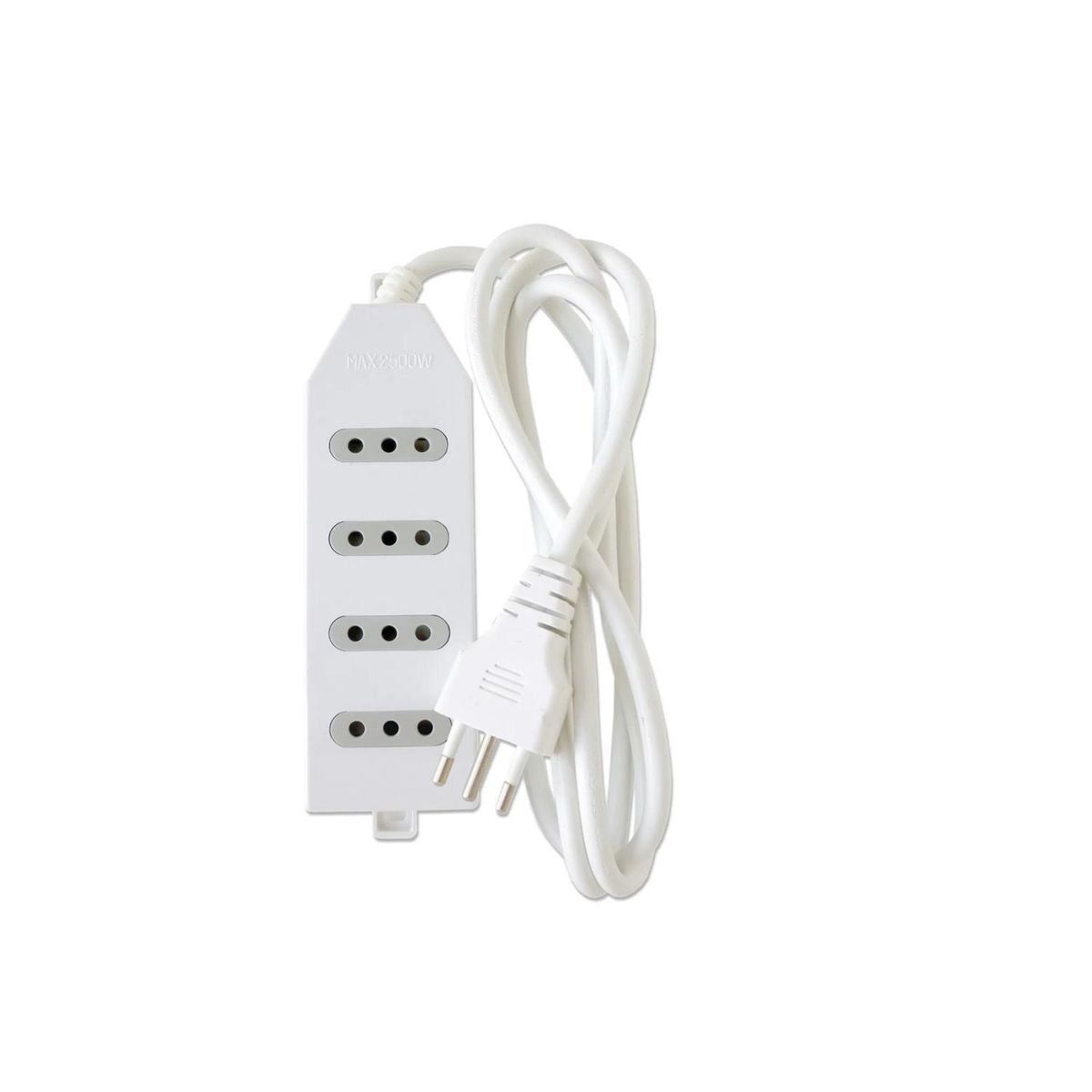 MACROTEL - Zapatilla Alargador 3mt 4 Entradas Blanco