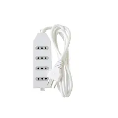 MACROTEL - Zapatilla Alargador 3mt 4 Entradas Blanco