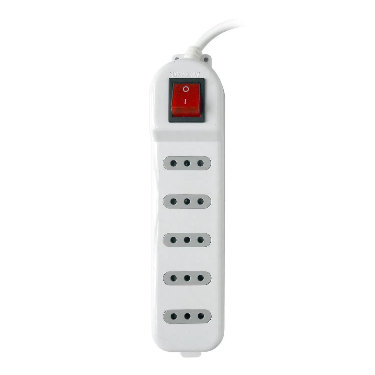 MACROTEL - Zapatilla Alargador 5mt 5 Entradas Blanco