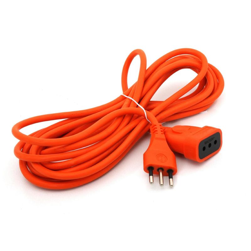 MACROTEL - Alargador Extension De Corriente 5Mts 10A Naranja