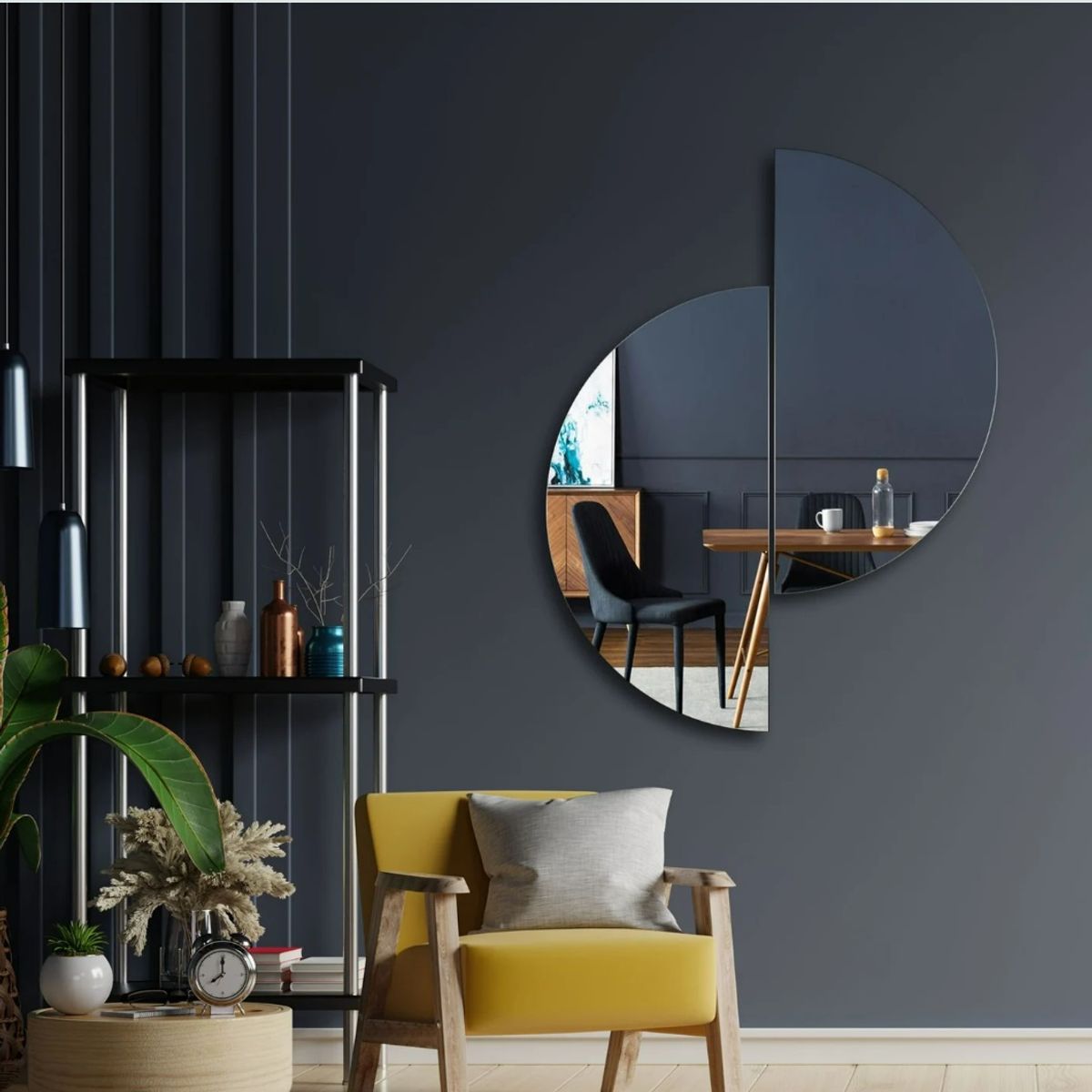 GENERICO - Espejos Duo 100CM Media Luna  Taller Sin Fronteras