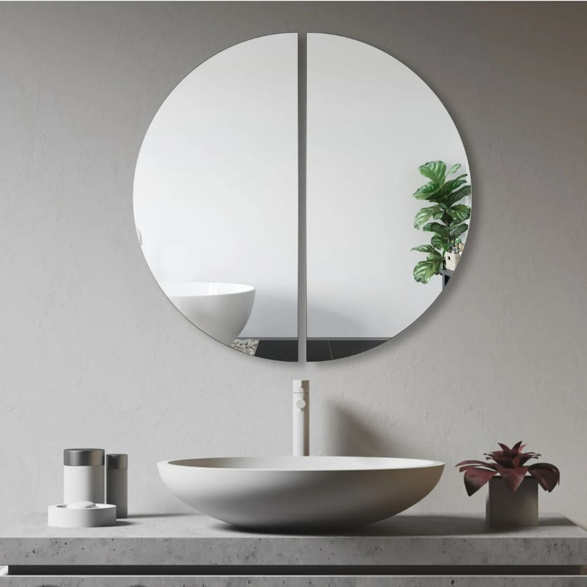 GENERICO - Espejos Duo 120CM Media Luna  Taller Sin Fronteras