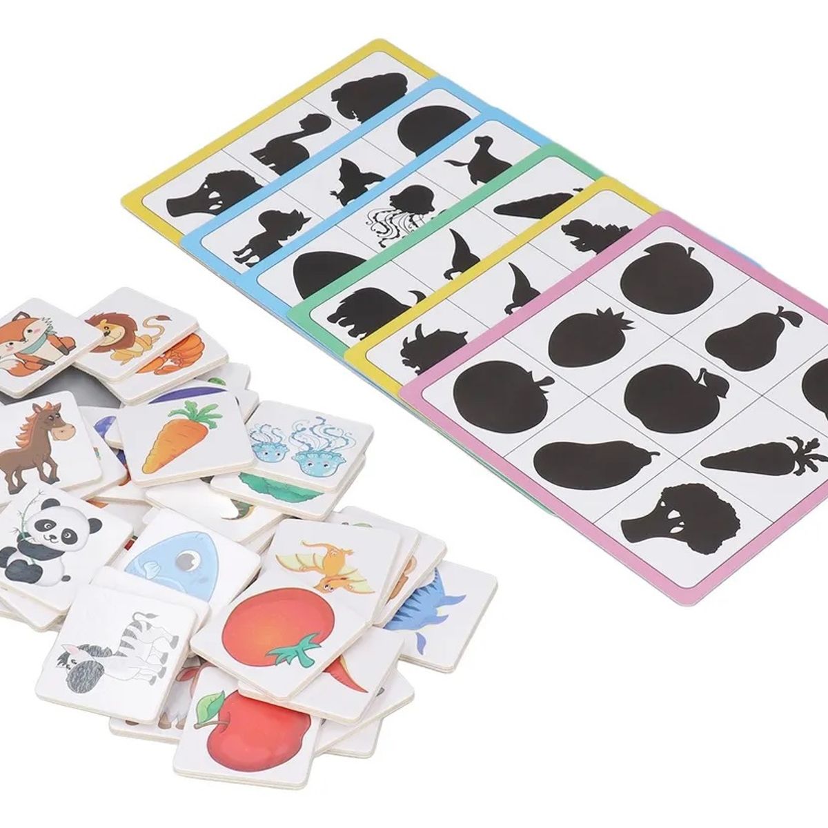 GENERICO - Tarjeta De Memoria Educativa Toy Shadow Matching Cards