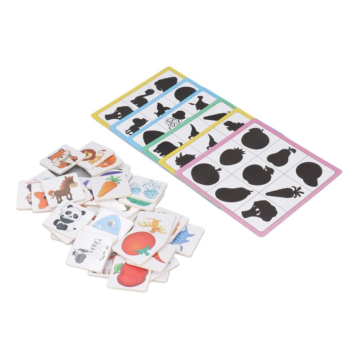GENERICO - Tarjeta De Memoria Educativa Toy Shadow Matching Cards