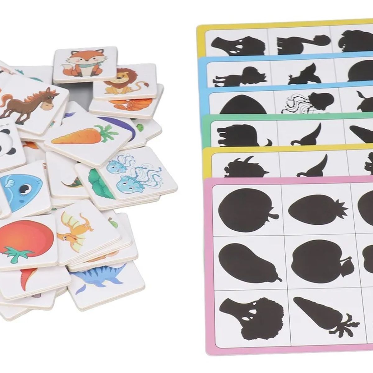 GENERICO - Tarjeta De Memoria Educativa Toy Shadow Matching Cards