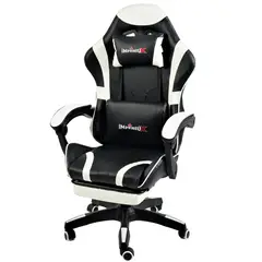 GENERICO - SILLAS GAMER CON MASAJEADOR Y REPOSA PIES RECLINABLES