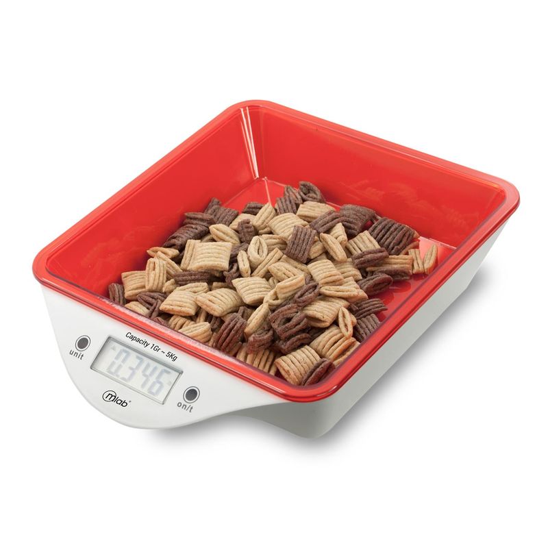 MLAB - Balanza Peso De Cocina LCD 5Kg Scale Platter 9056