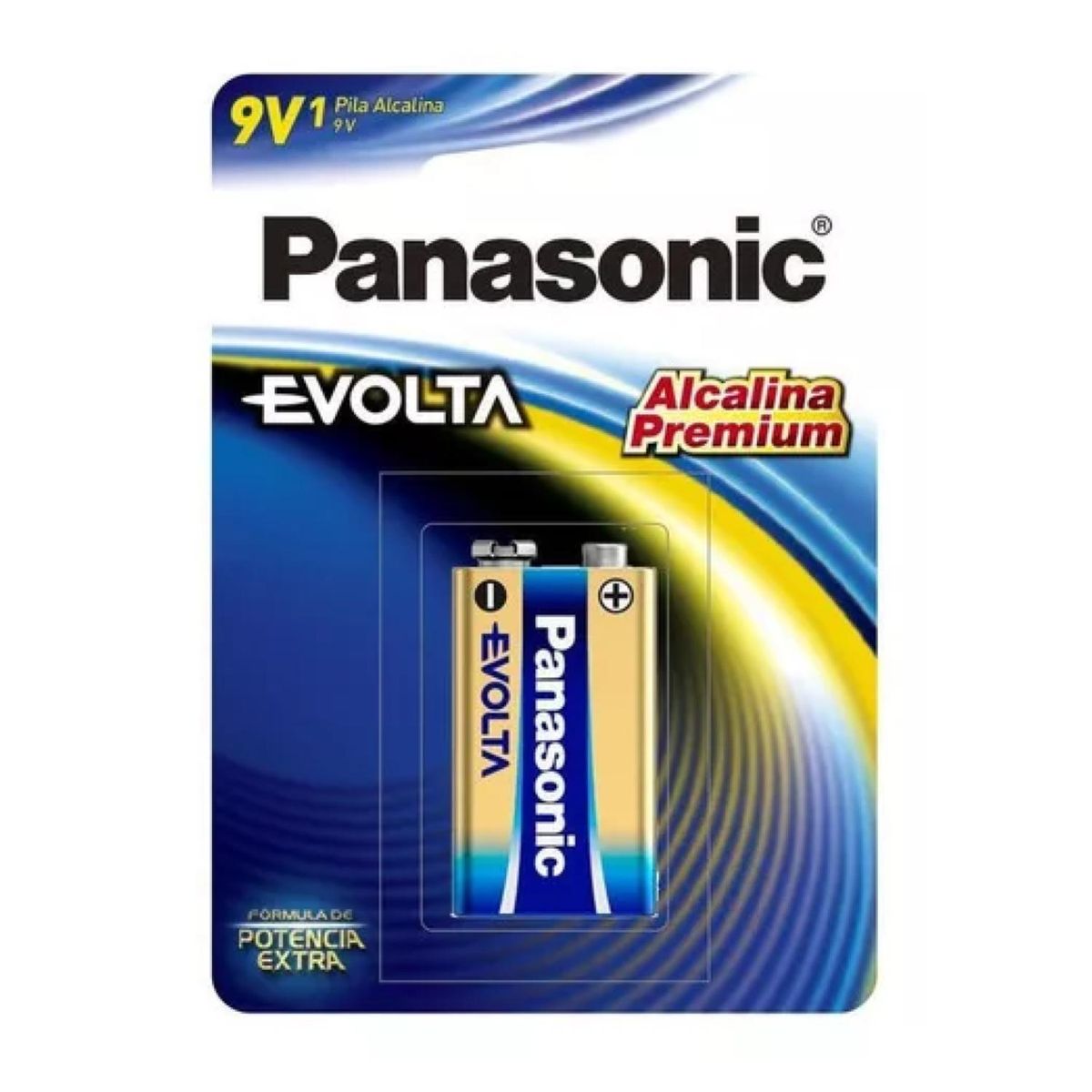 PANASONIC - Pila Bateria 9V Alcalina Evolta