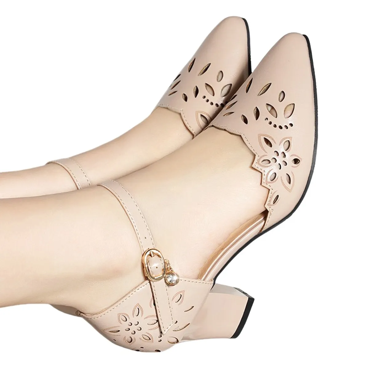 TIOZONEY - Zapato de Mujer Tacon