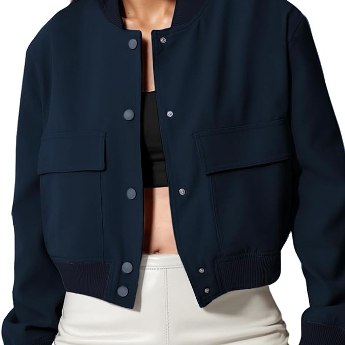 TIOZONEY - Chaqueta bomber - Azul marino