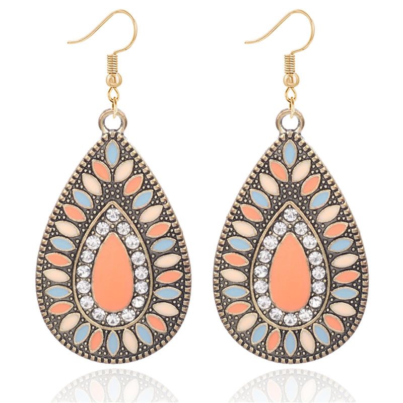 TIOZONEY - 1PCS Aretes Bohemios Hechos a Mano