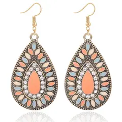 TIOZONEY - 1PCS Aretes Bohemios Hechos a Mano