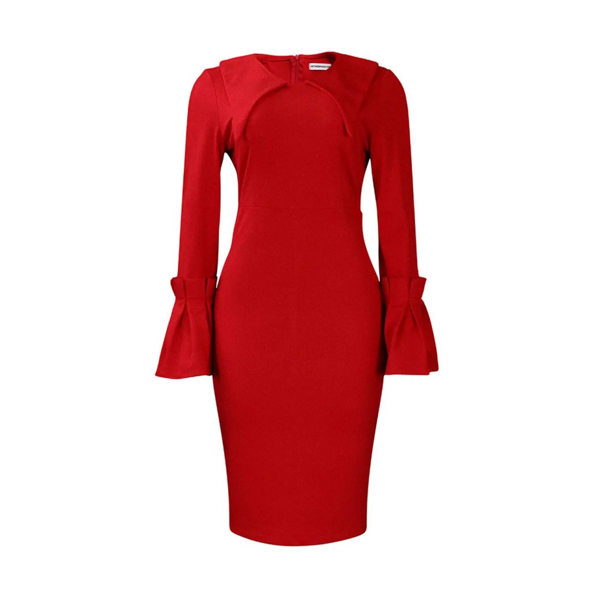 TIOZONEY - Vestido con falda lápiz a la cadera