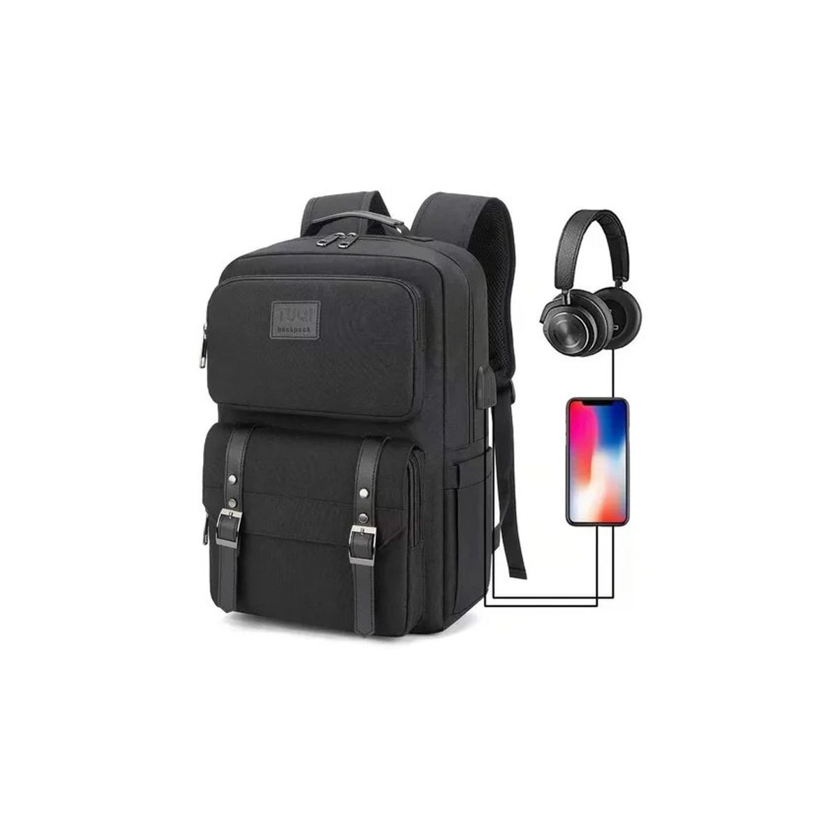 TIOZONEY - TIOZONEY Mochila escolar