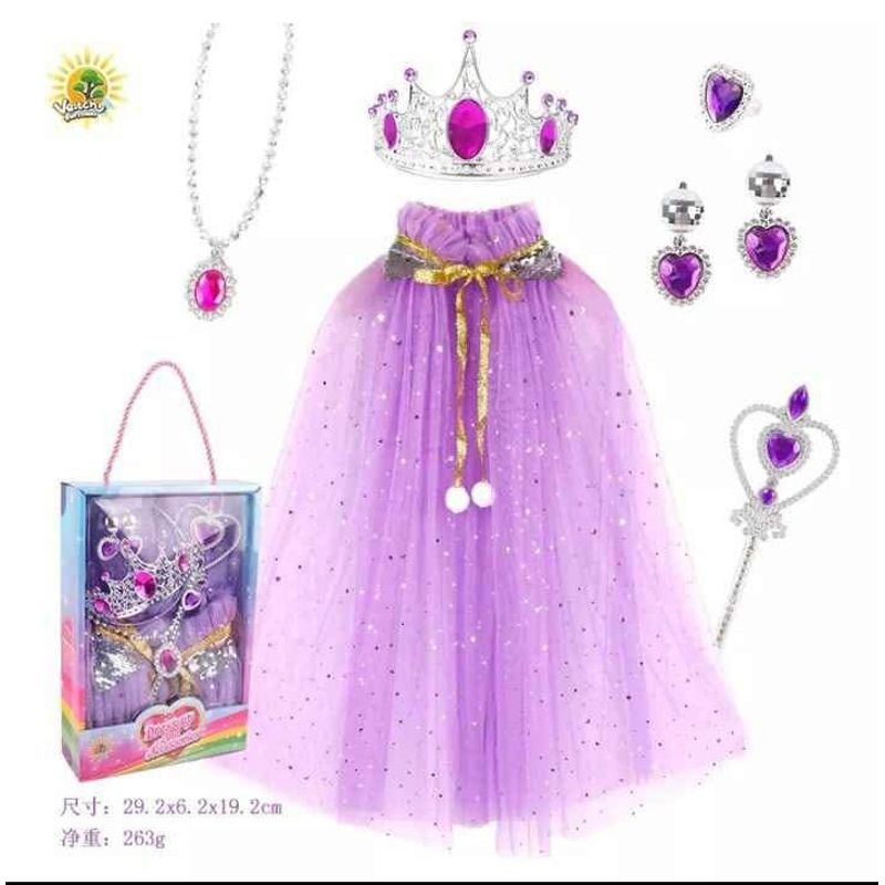 GENERICO - Set disfraz capa y accesorios niña