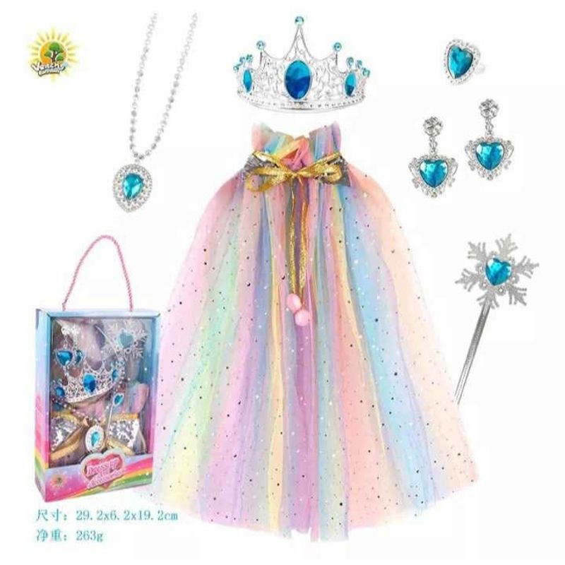 GENERICO - Set disfraz capa y accesorios niña