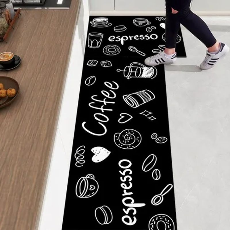 GENERICO - Set 2 Alfombra De Cocina Antideslizante Piso Entrada De Baño