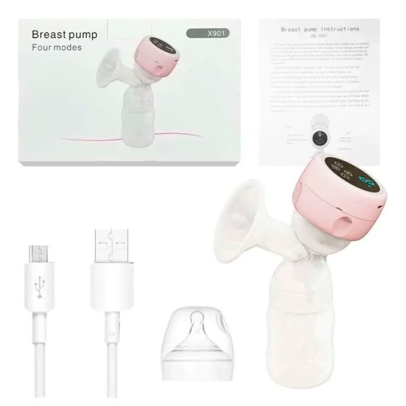 GENERICO - Extractor Leche Materna Eléctrico Portátil Manos Libres Rosa